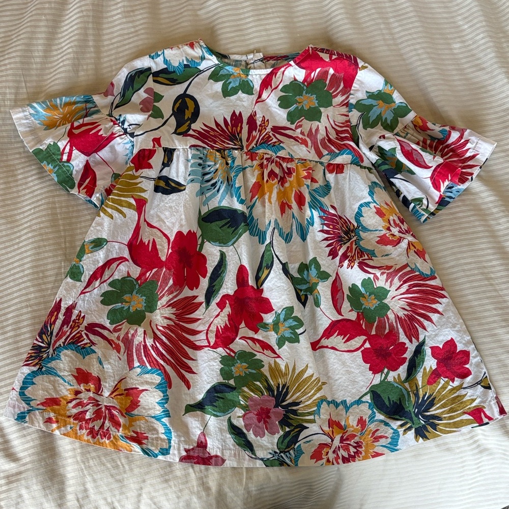 Zara Kids Multicolor Floral Blouse